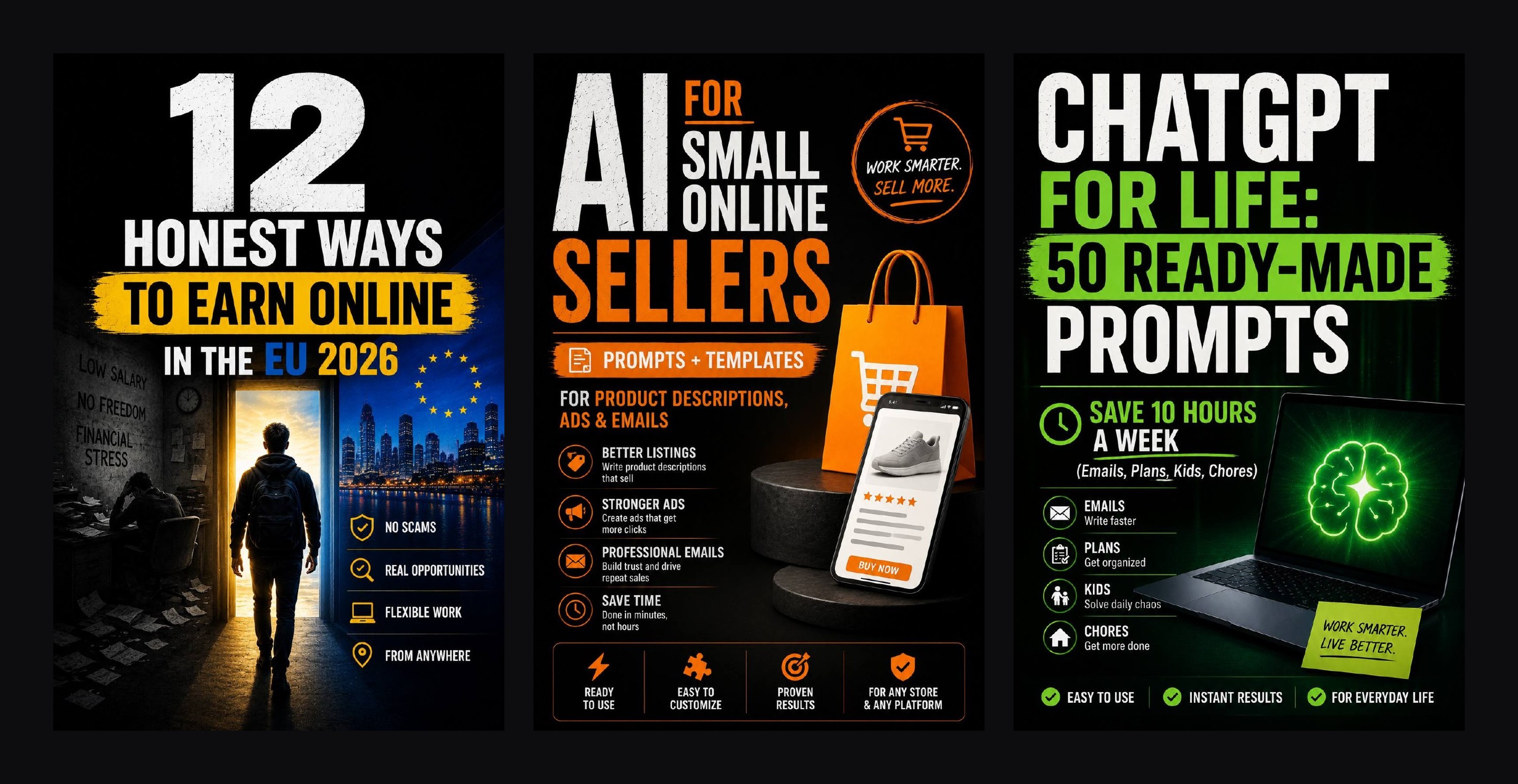 EU Income Starter Kit — all 3 books